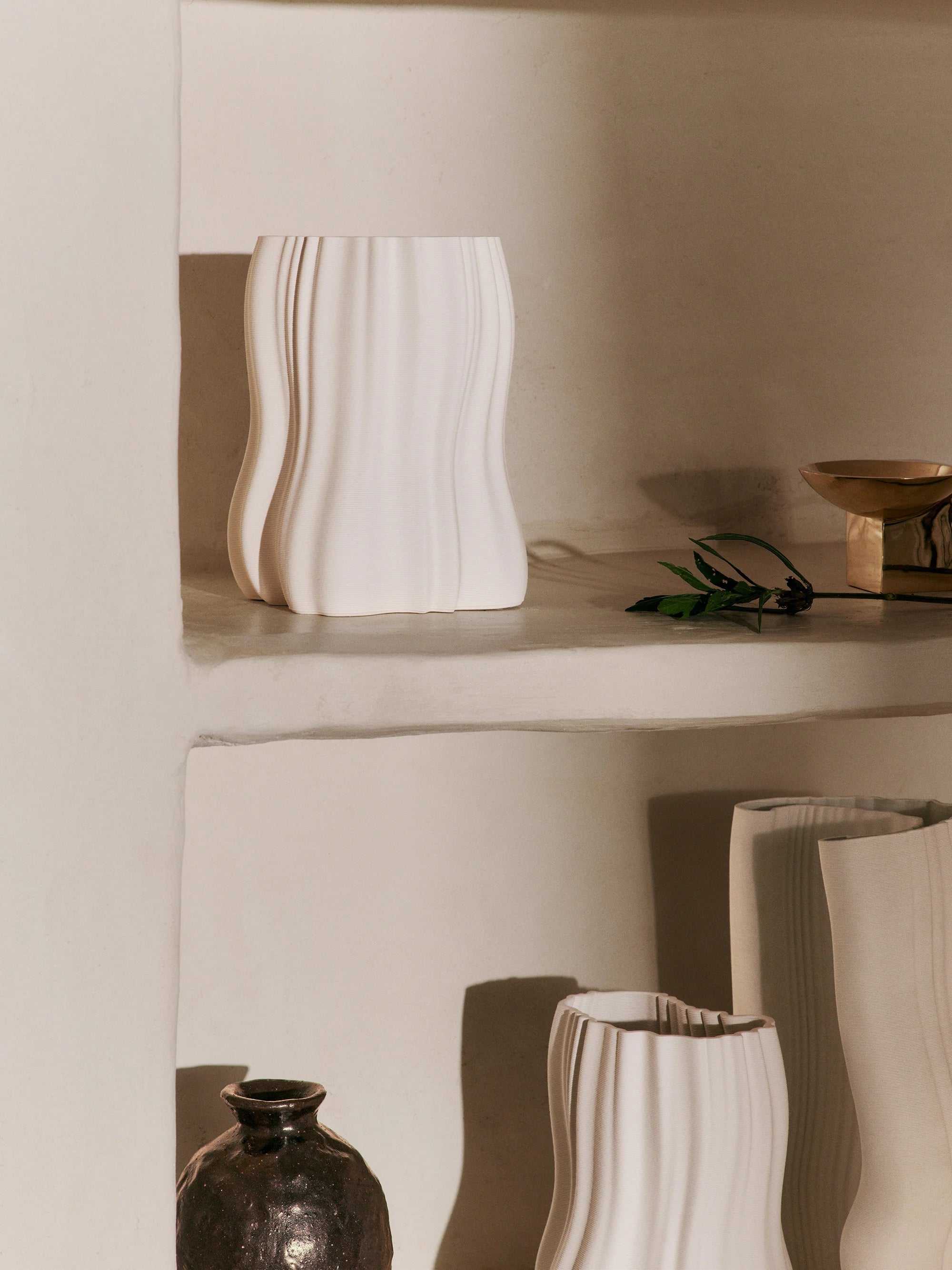 Moire Vase - H20/Off White-3