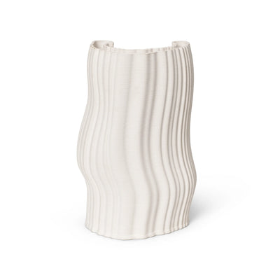 Moire Vase - H30/Off White