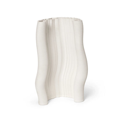 Moire Vase - H30/Off White