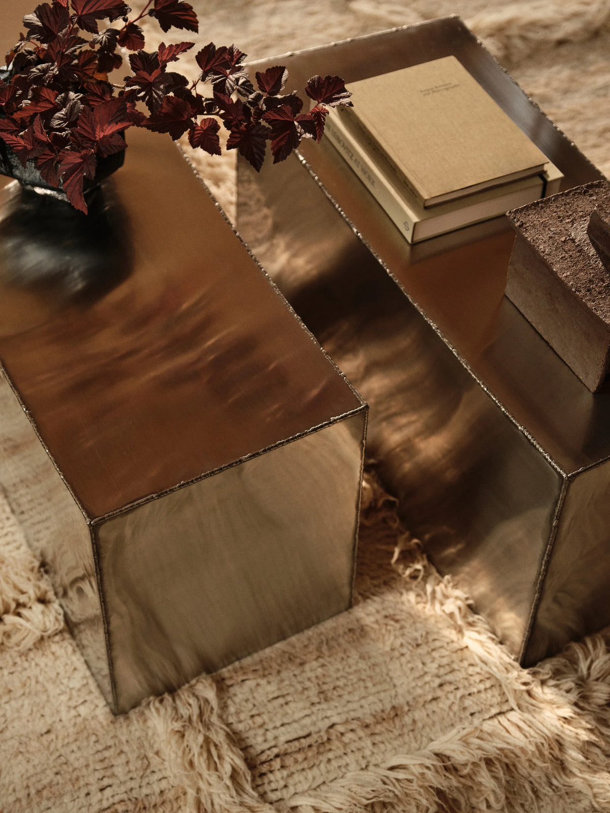 Norte Grid Rug - Natural - 160x235