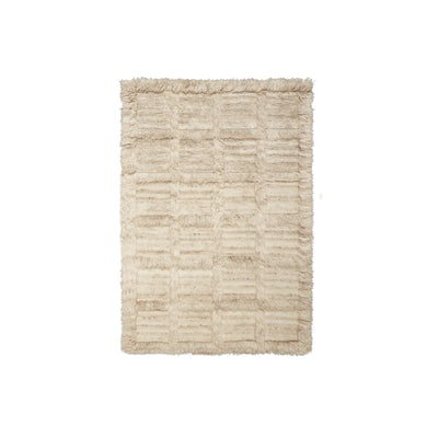 Norte Grid Rug - Natural - 160x235