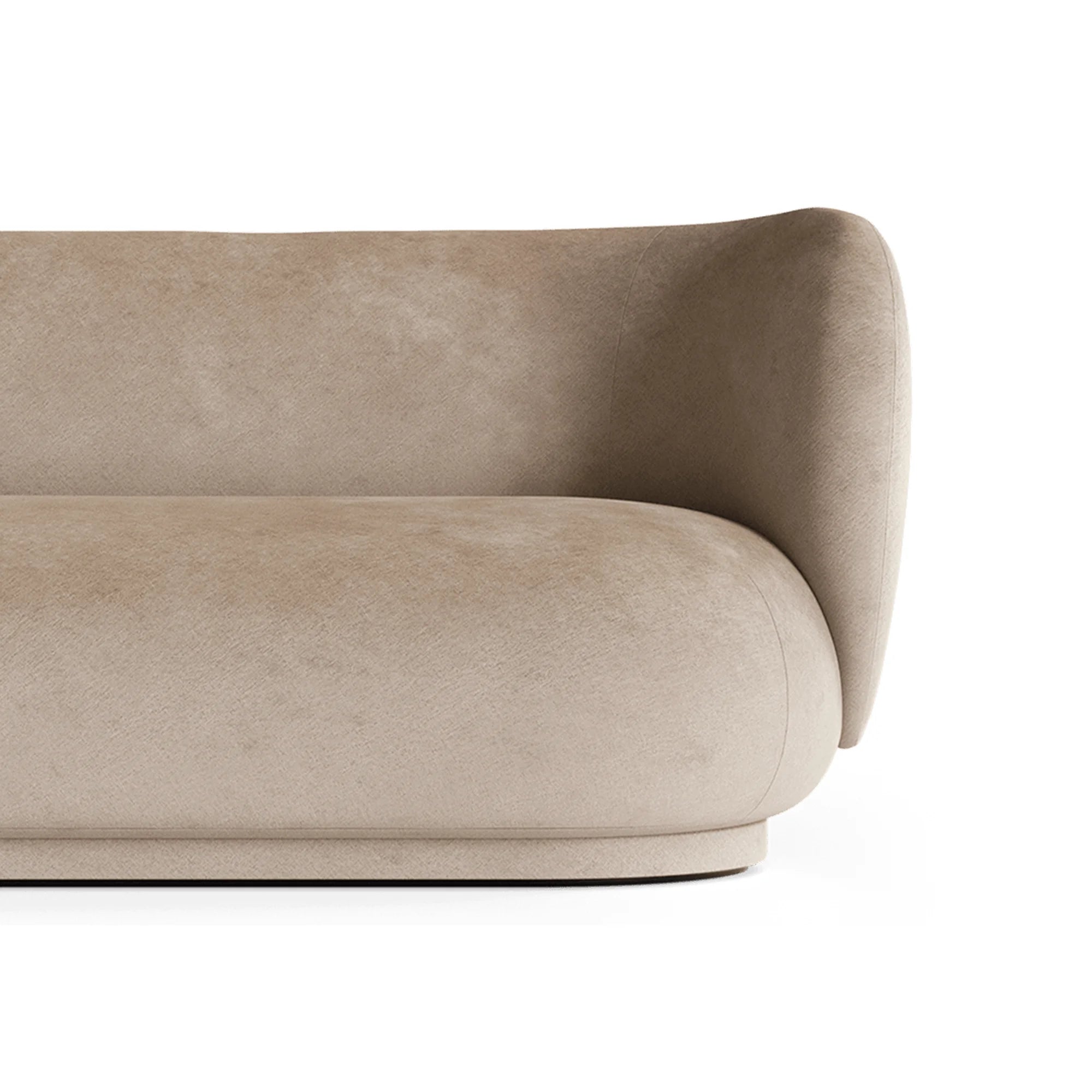 Rico Divan Right Sofa - Faded Velvet Sand-3