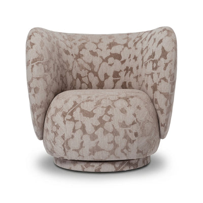 Rico Swivel Lounge Chair - Fabric (Cilla Taupe)