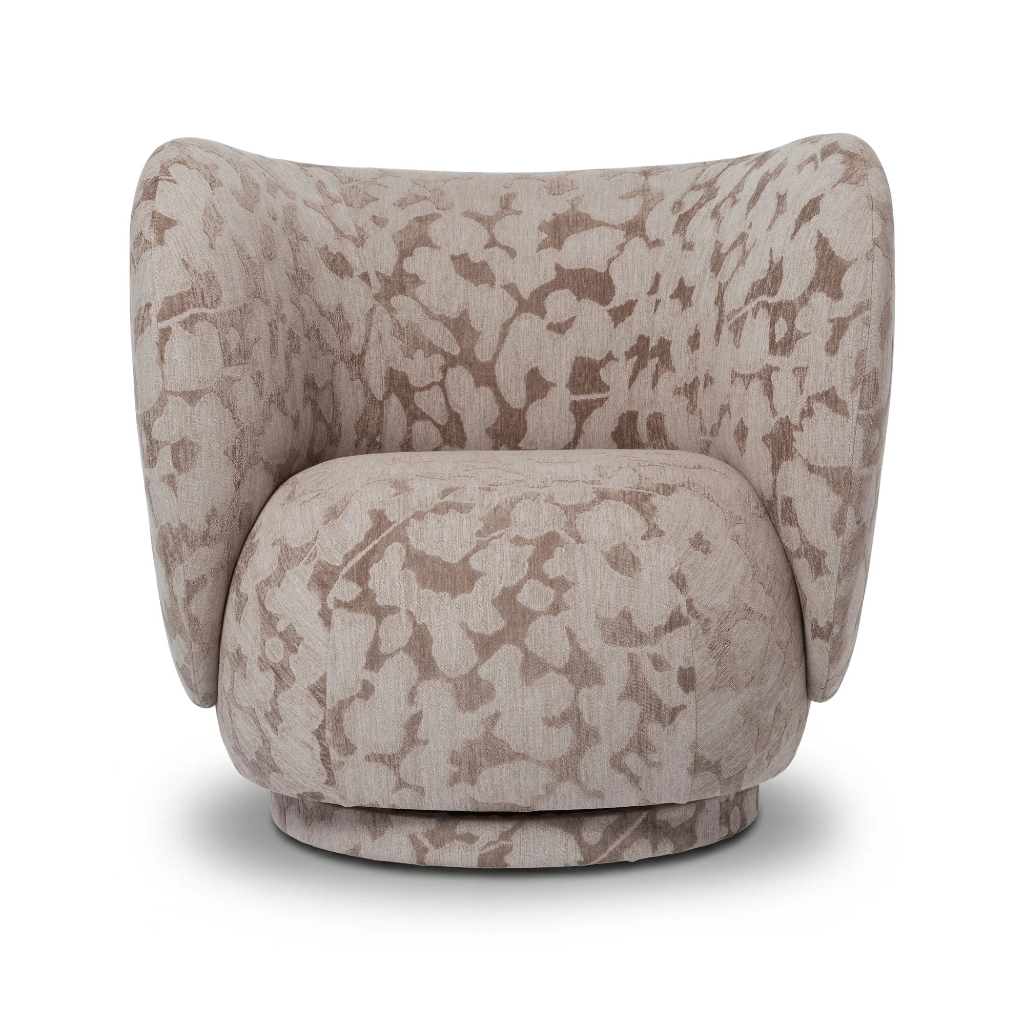 Rico Swivel Lounge Chair - Fabric (Cilla Taupe)
