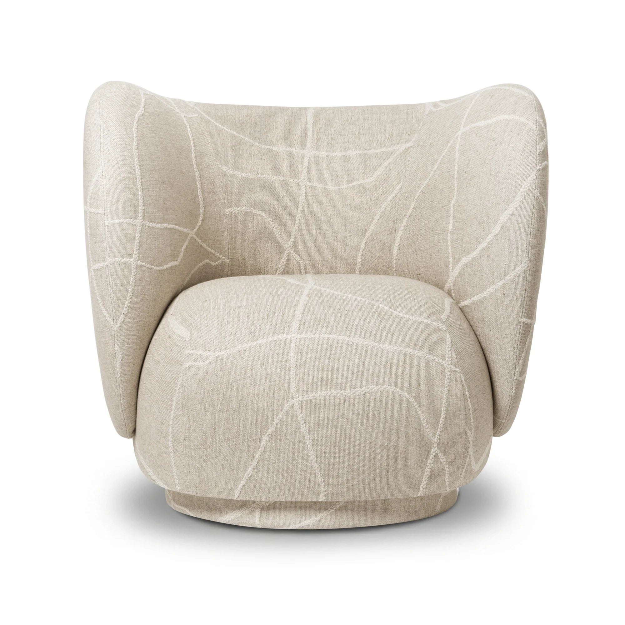 Rico Swivel Lounge Chair - Fabric (Can Lis)