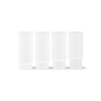 Ripple Long Drink Glass - Frosted (Set of 4)