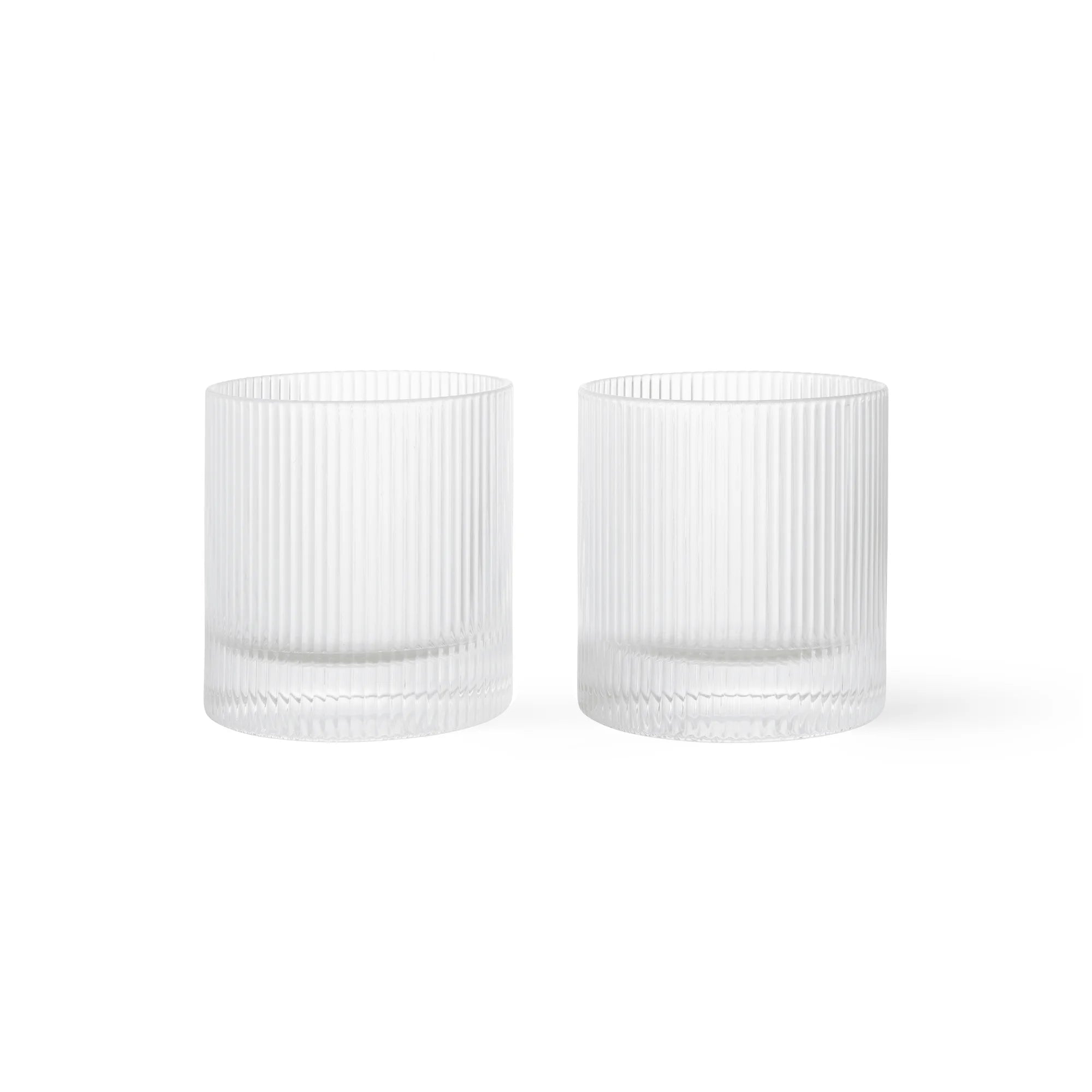 Ripple Tumbler Glasses - Clear (Set of 2)-1
