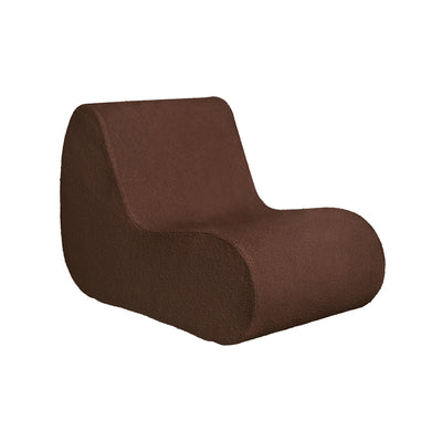 Rouli Center Module Armchair - Fabric (Pure Boucle Chestnut Brown)