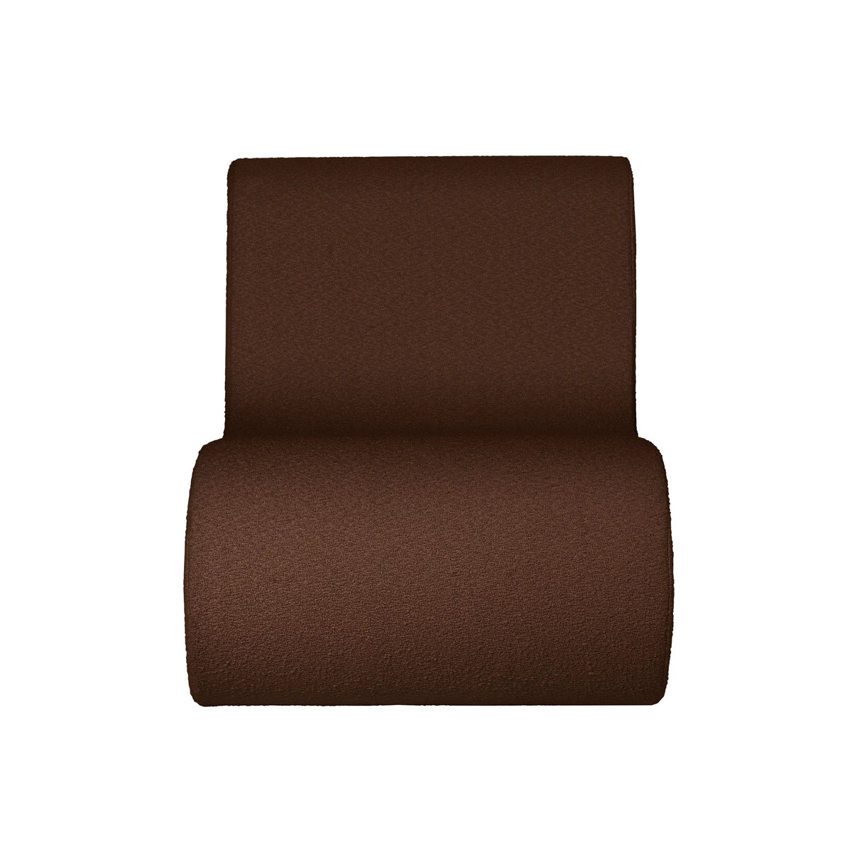 Rouli Center Module Armchair - Fabric (Pure Boucle Chestnut Brown)-3
