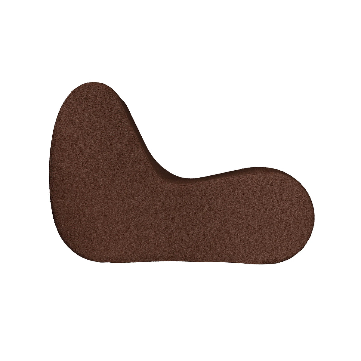 Rouli Center Module Armchair - Fabric (Pure Boucle Chestnut Brown)-4