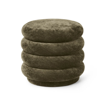 Round Pouf - Fabric (Faded Velvet)