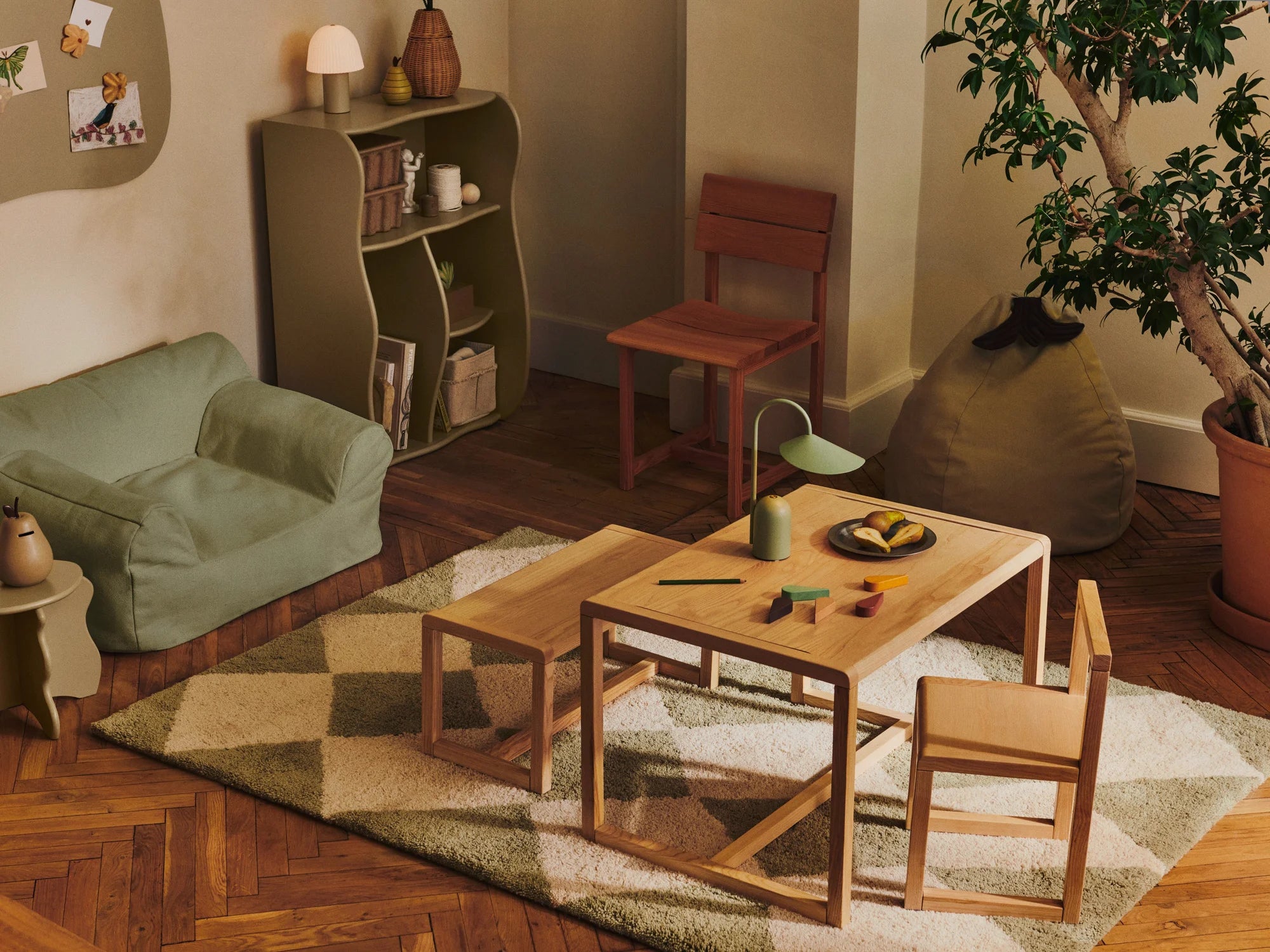 Tilt Rug - Elm Green - 140x200-2