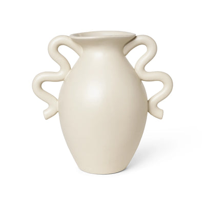 Verso Table Vase - Cream