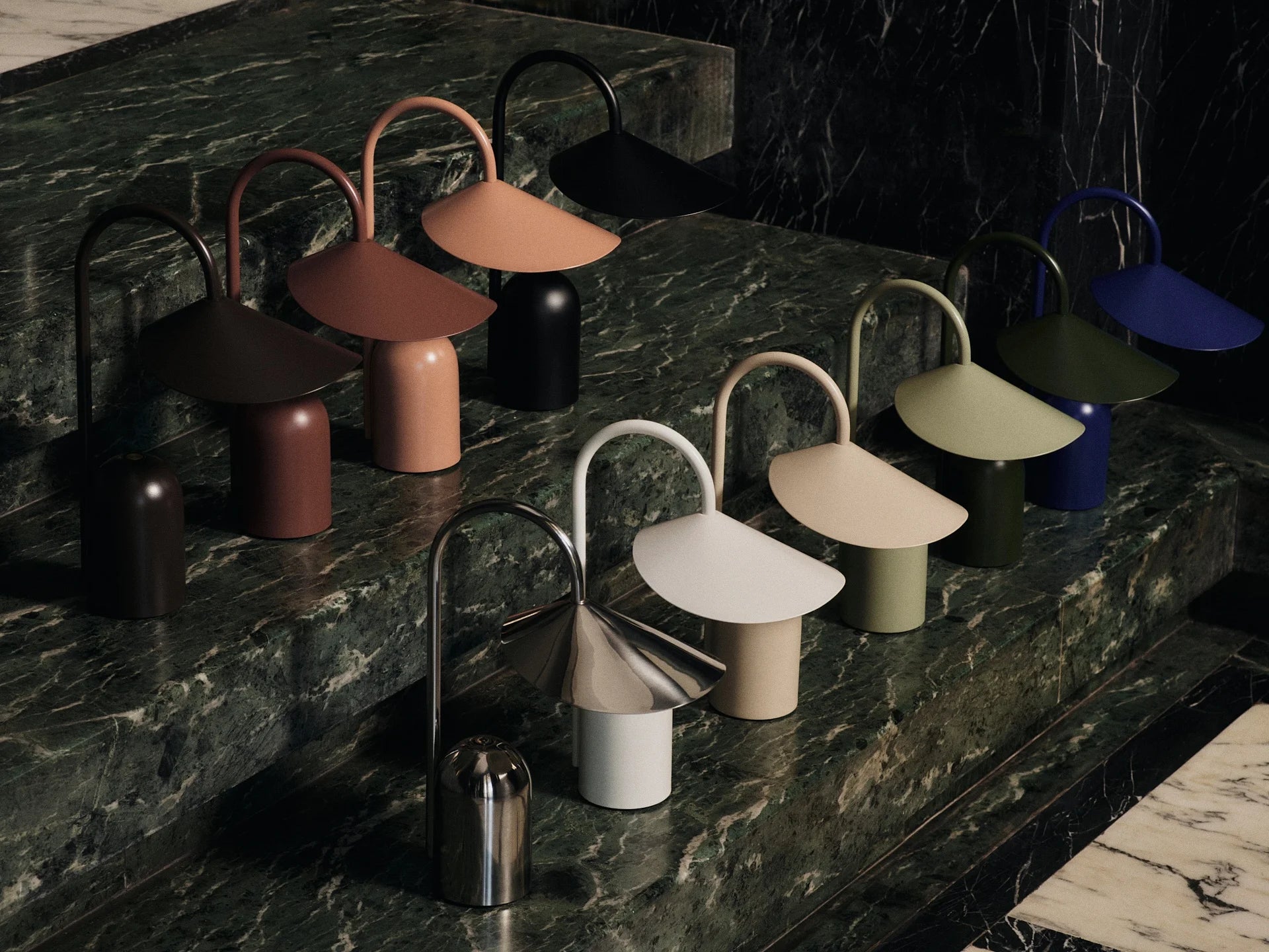 Arum Portable Table Lamp - Stainless Steel-3