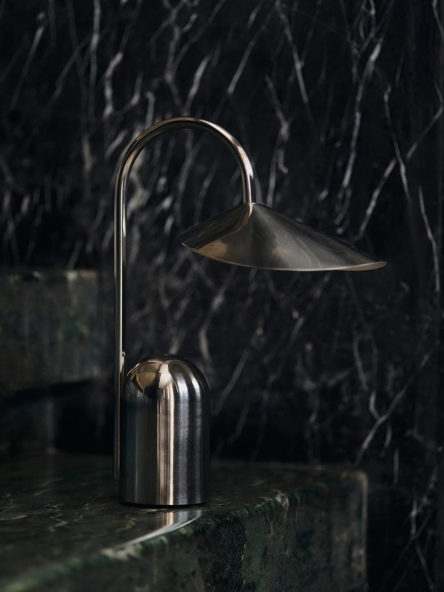 Arum Portable Table Lamp - Stainless Steel-4