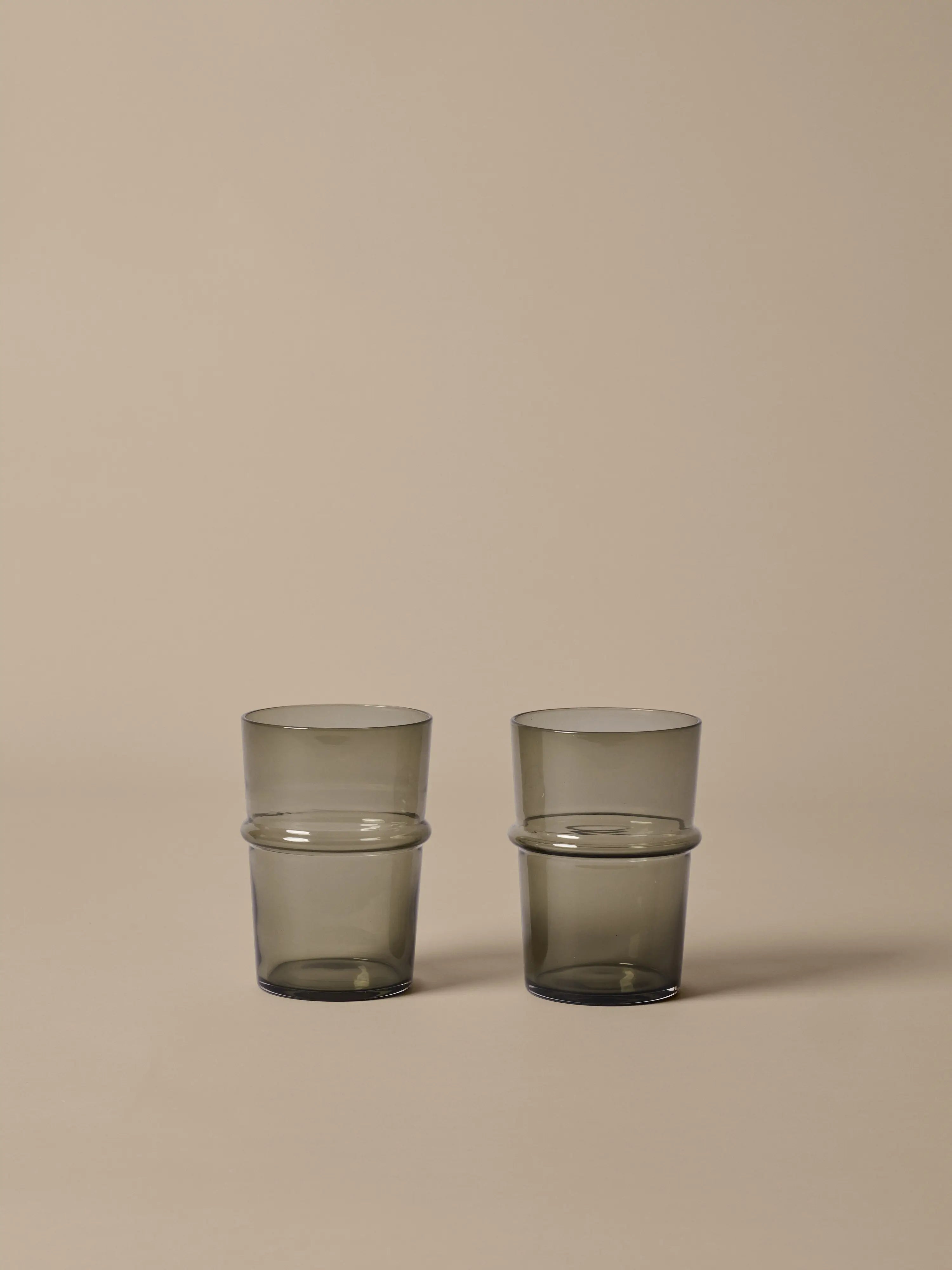 Boya Tall Glass - Smoked Grey (Set of 2)-3