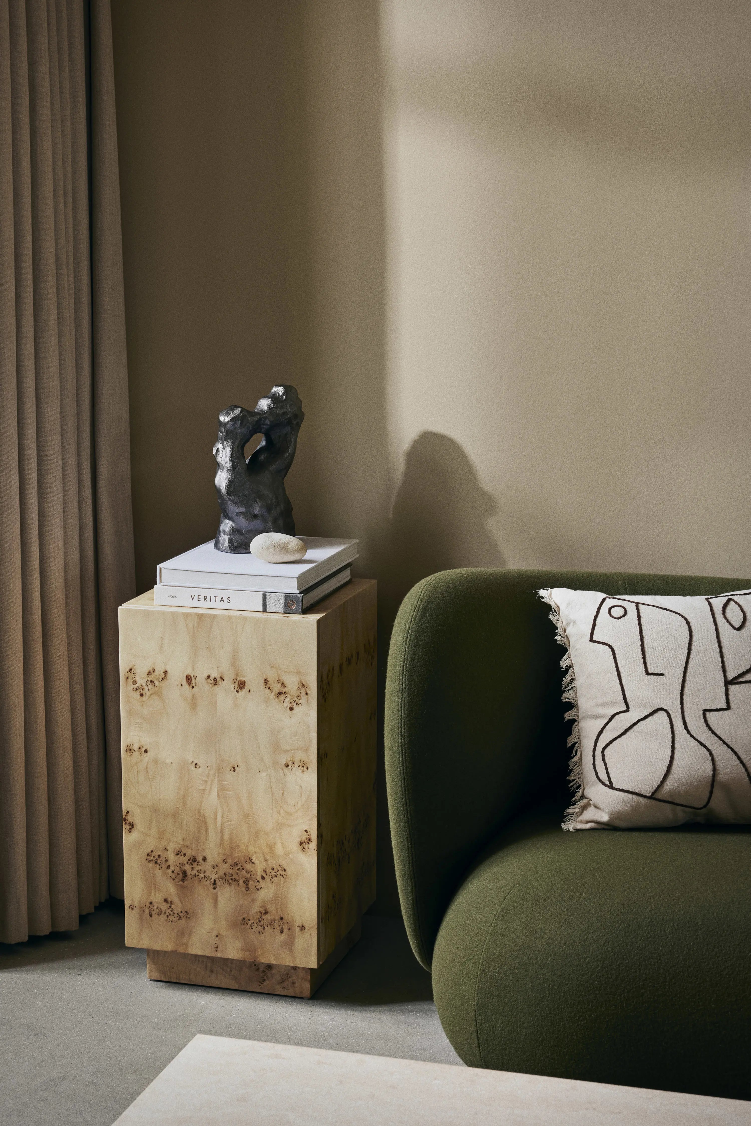 Burl Side Table - Natural-4