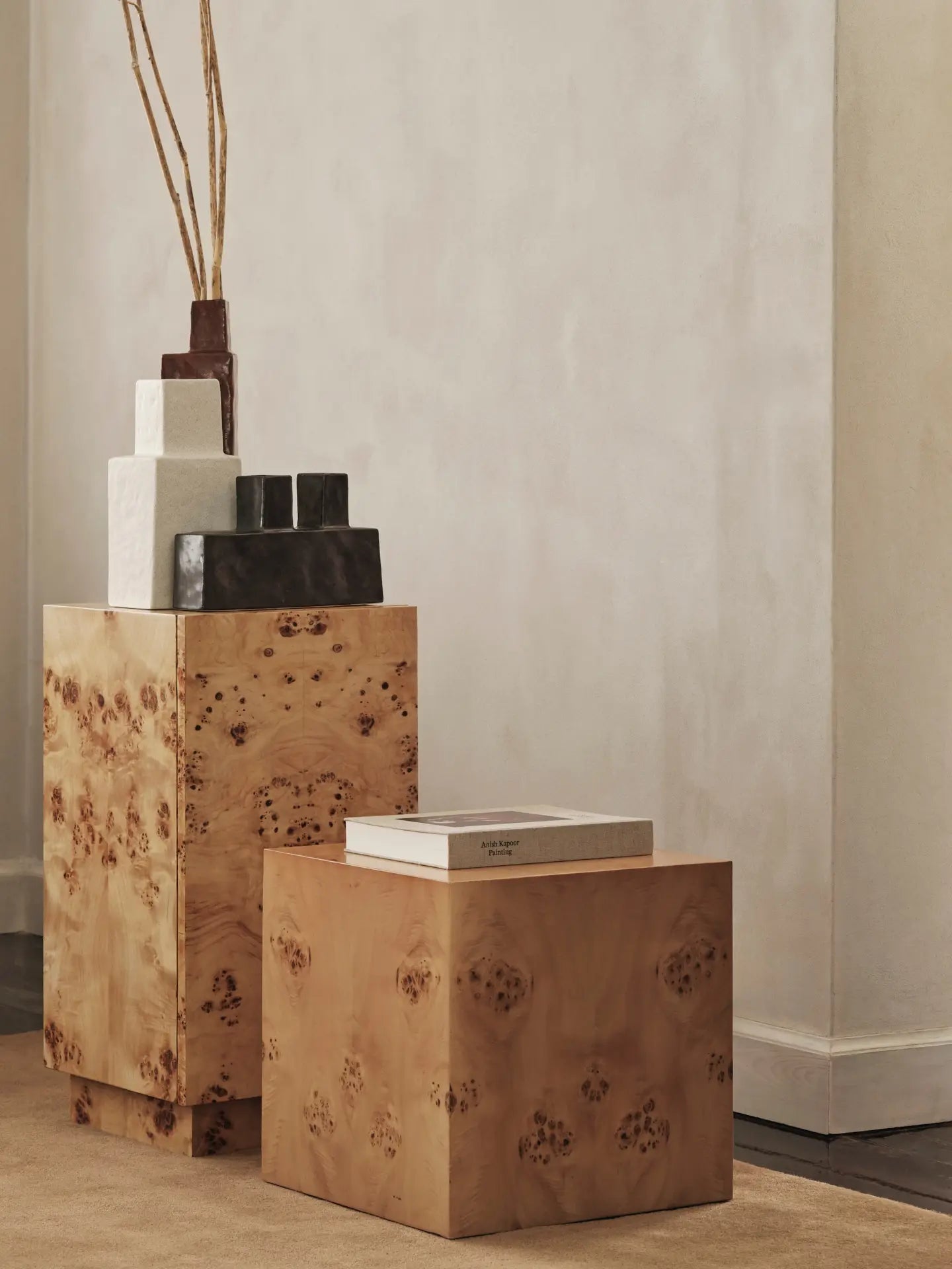Burl Side Table - Natural-6