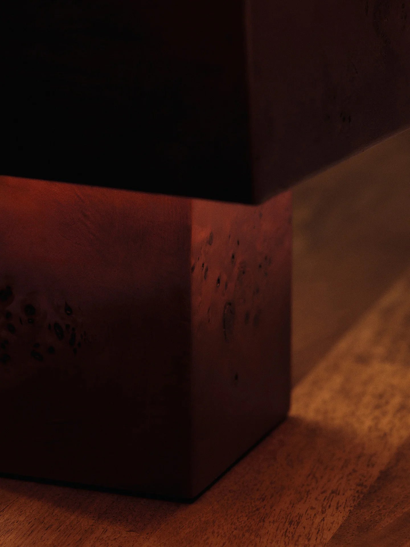 Burl Table Lamp - Dark Stained Burl-7