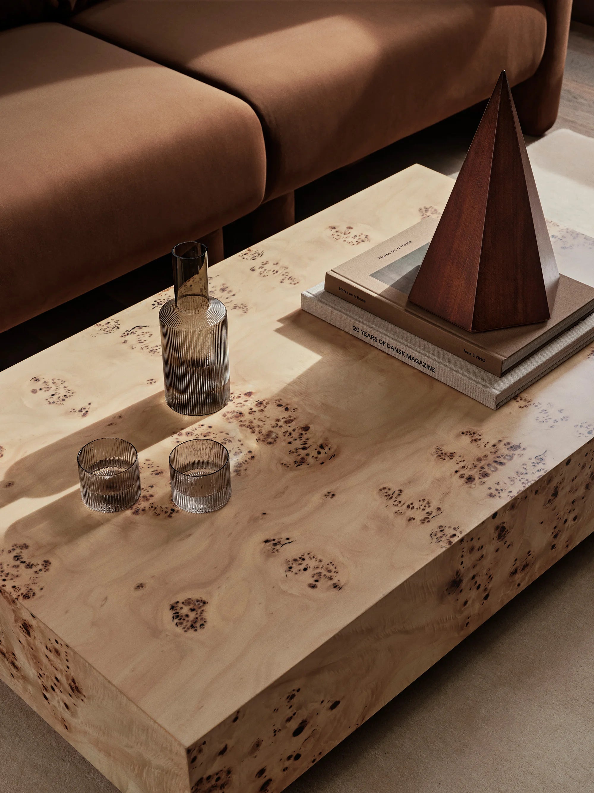 Burl Coffee Table - Natural-4