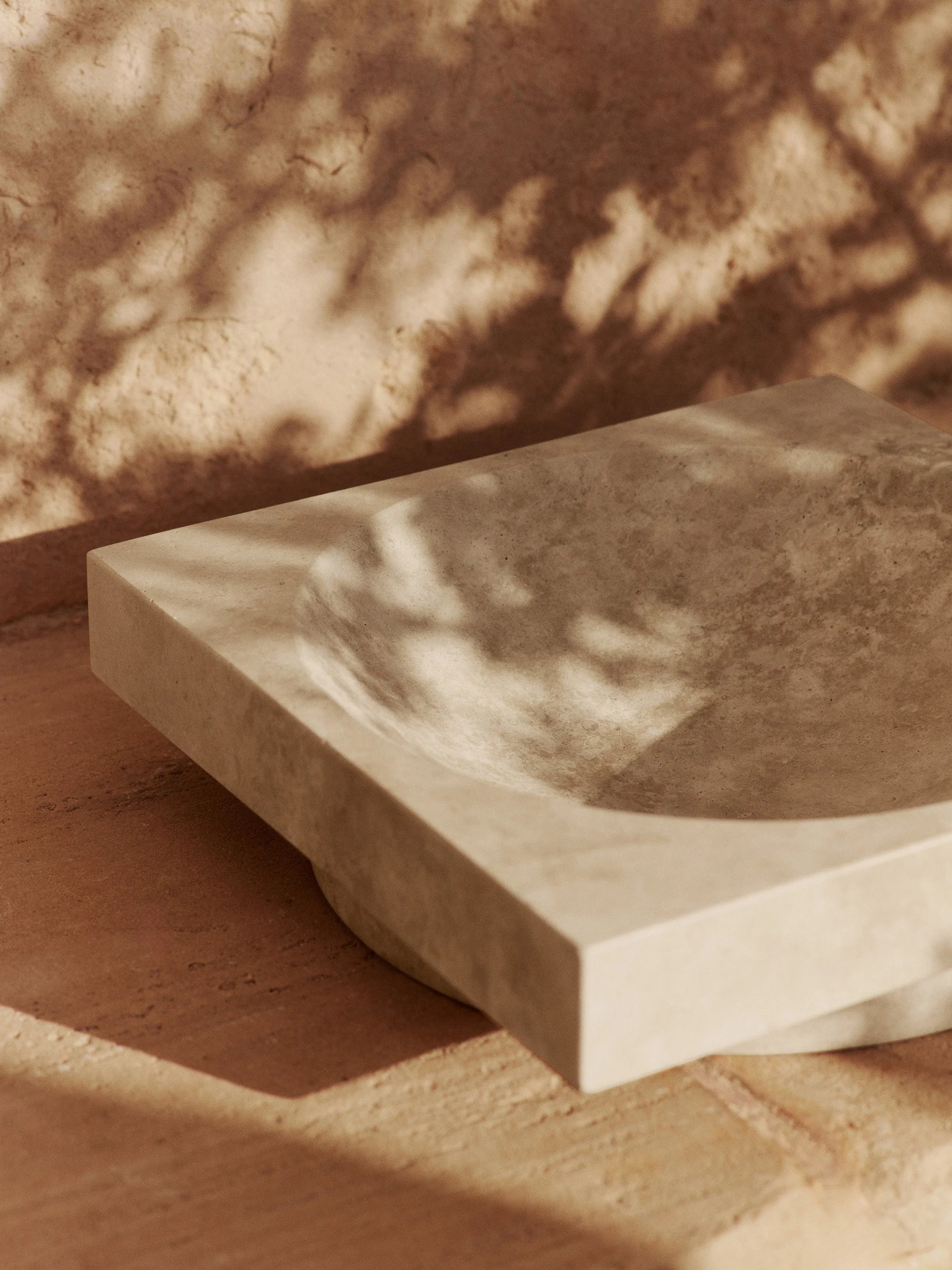 Hew Low Centerpiece - Travertine-5