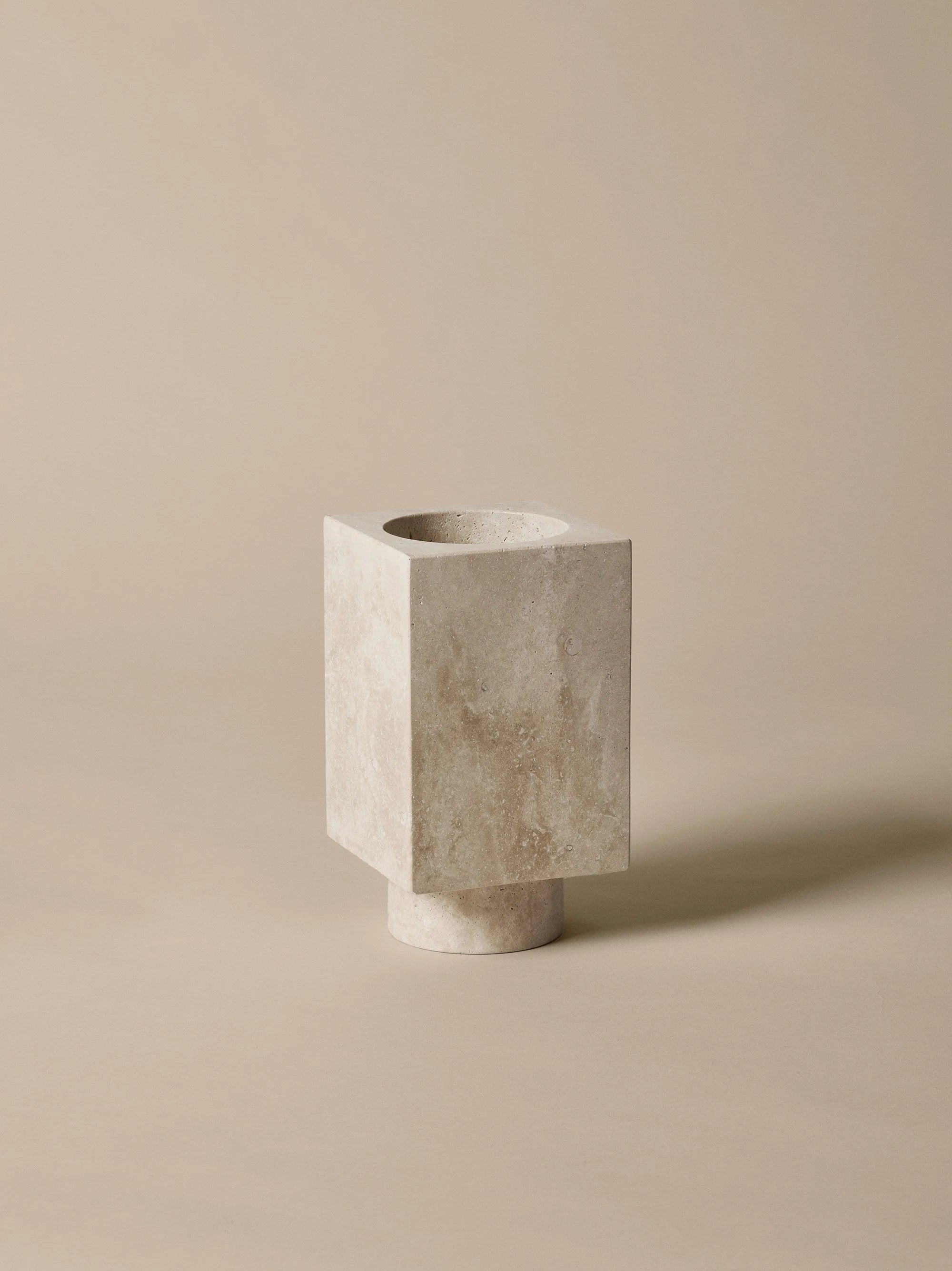 Hew Vase - Travertine-3