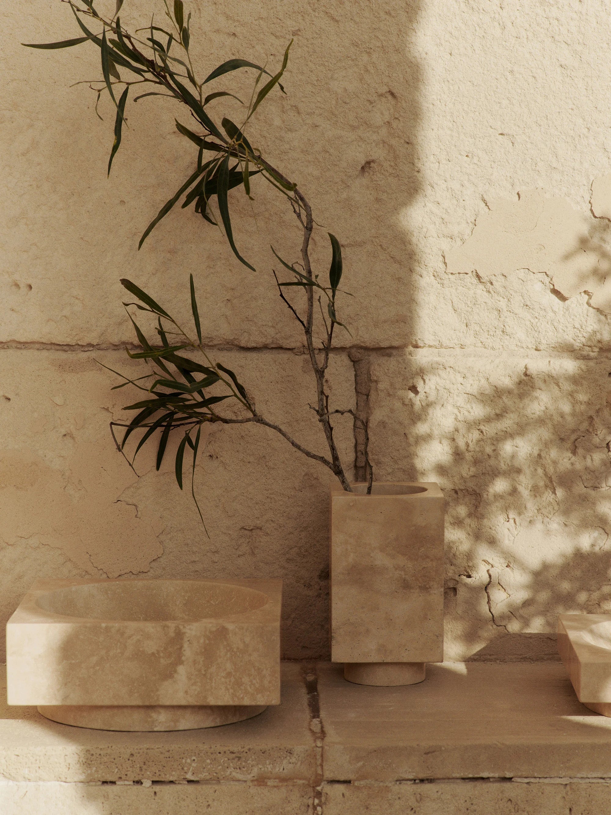 Hew Vase - Travertine-2