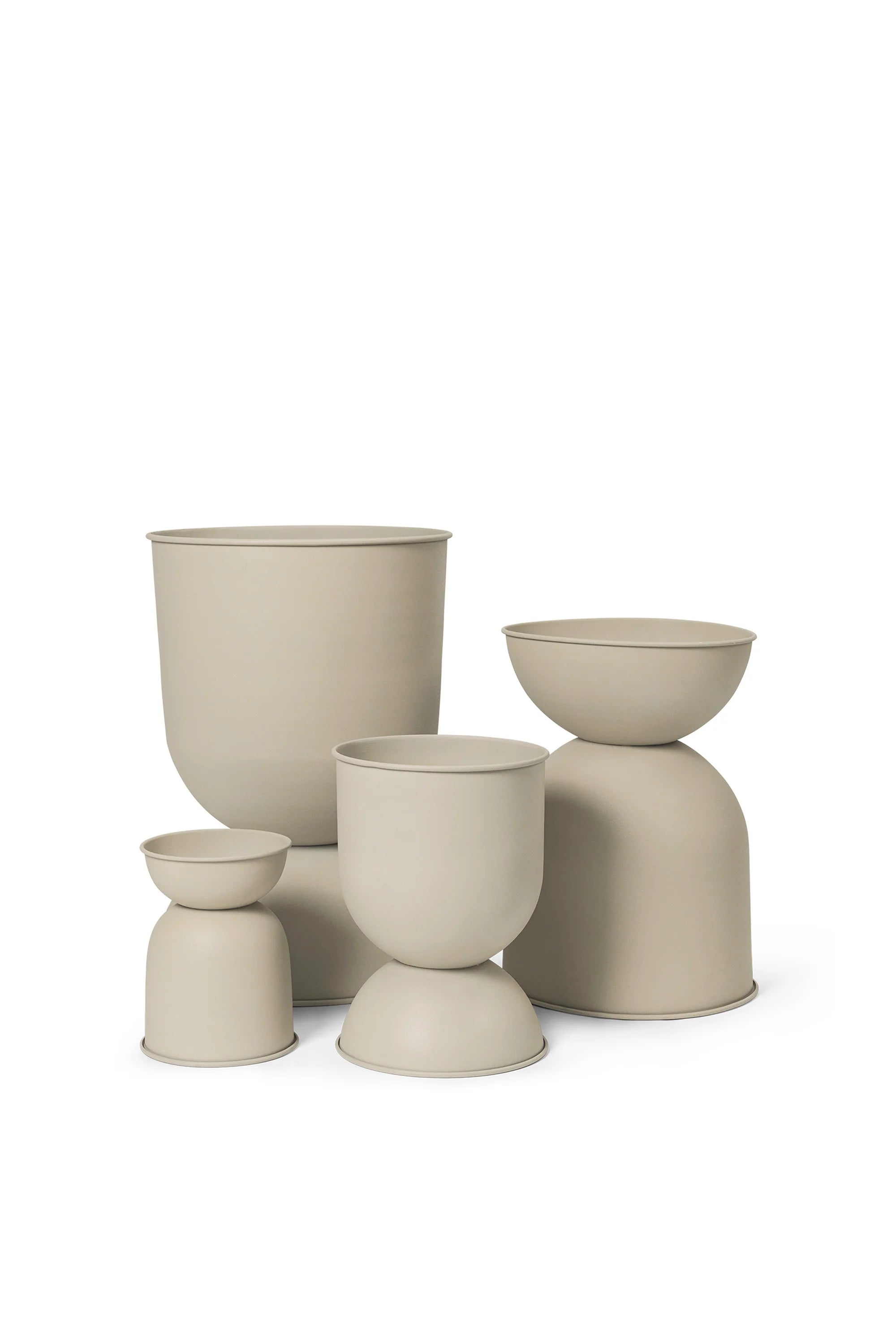 Hourglass Pot - Small/Cashmere-4