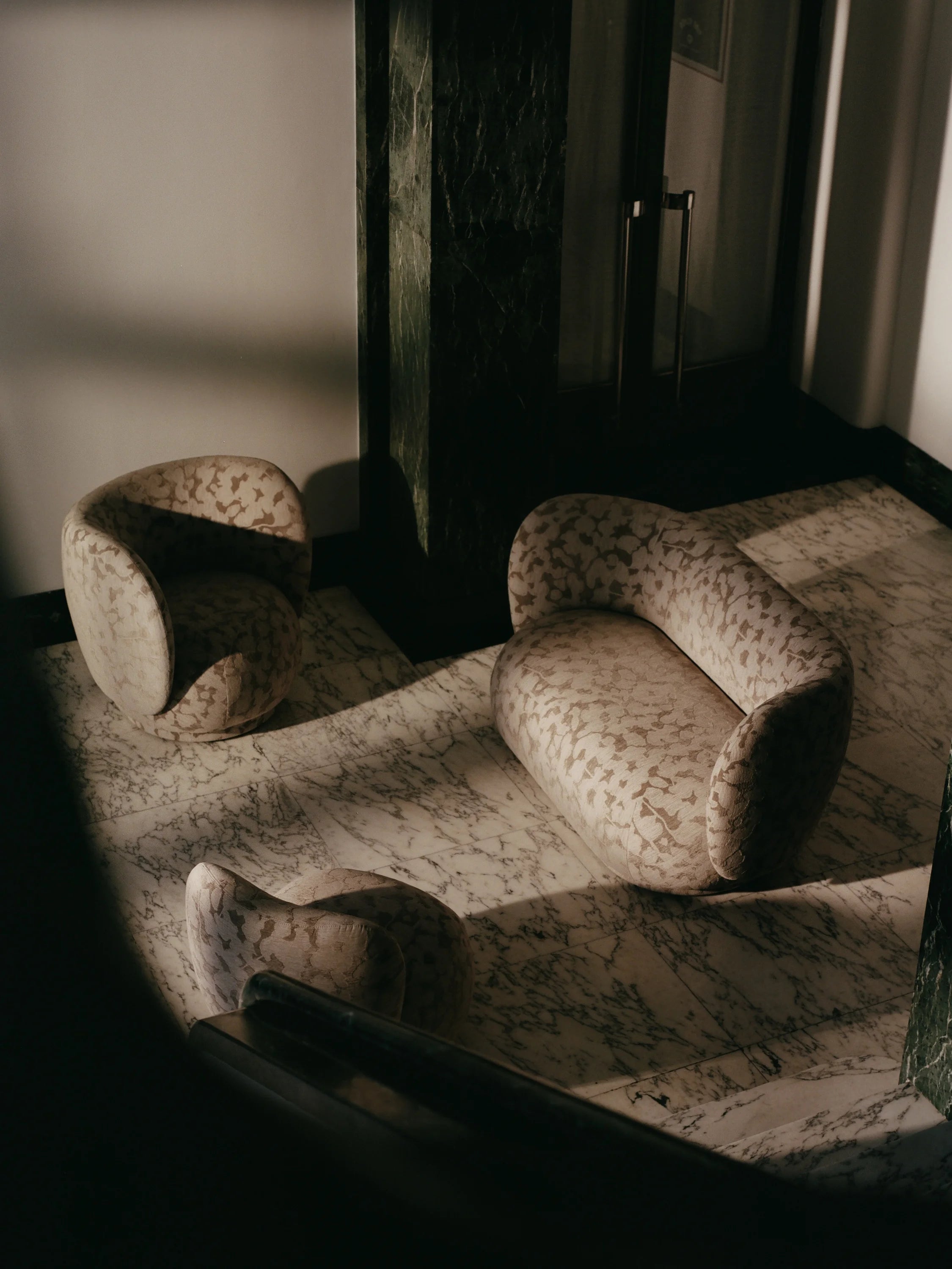 Rico Swivel Lounge Chair - Fabric (Cilla Taupe)-4