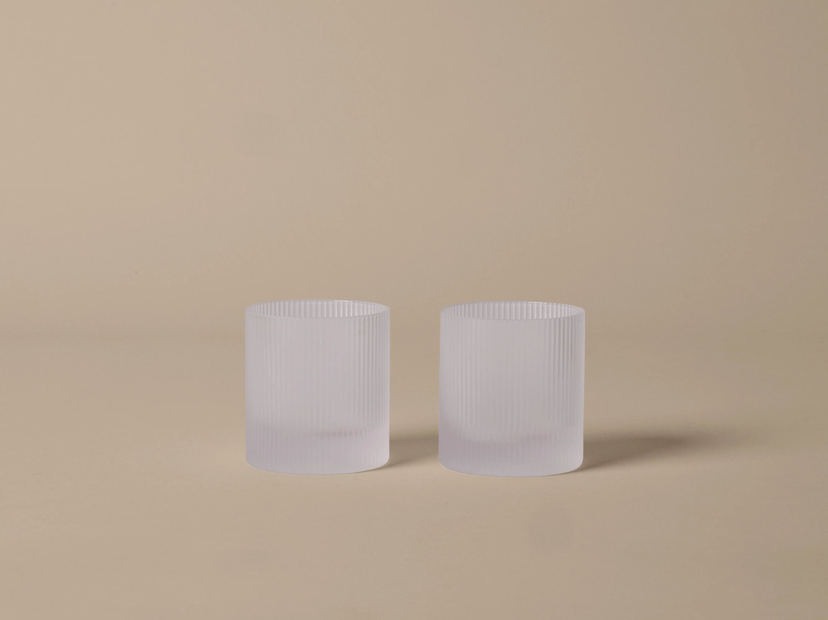 Ripple Tumbler Glasses - Frosted (Set of 2)-2