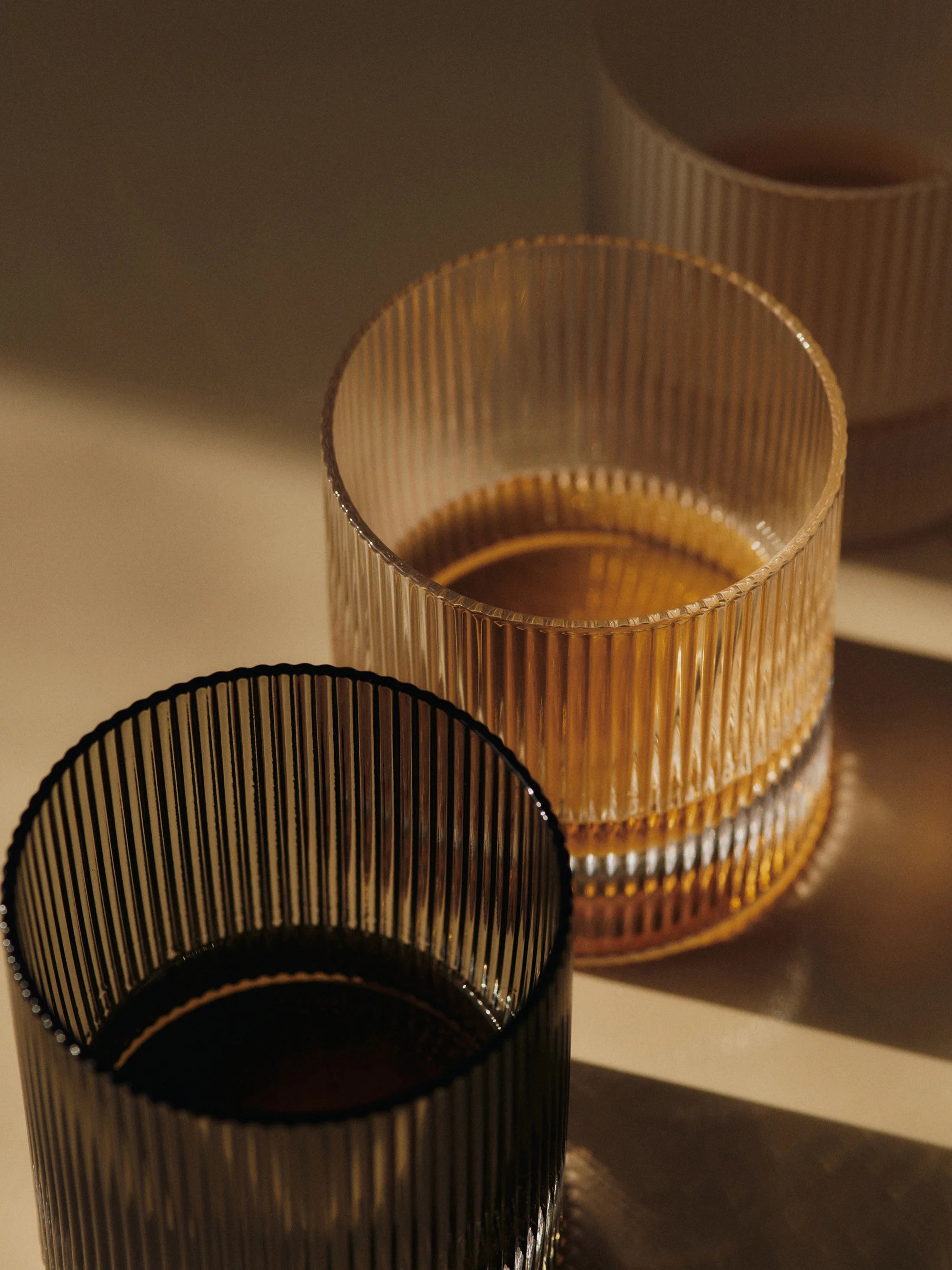 Ripple Tumbler Glasses - Clear (Set of 2)-2