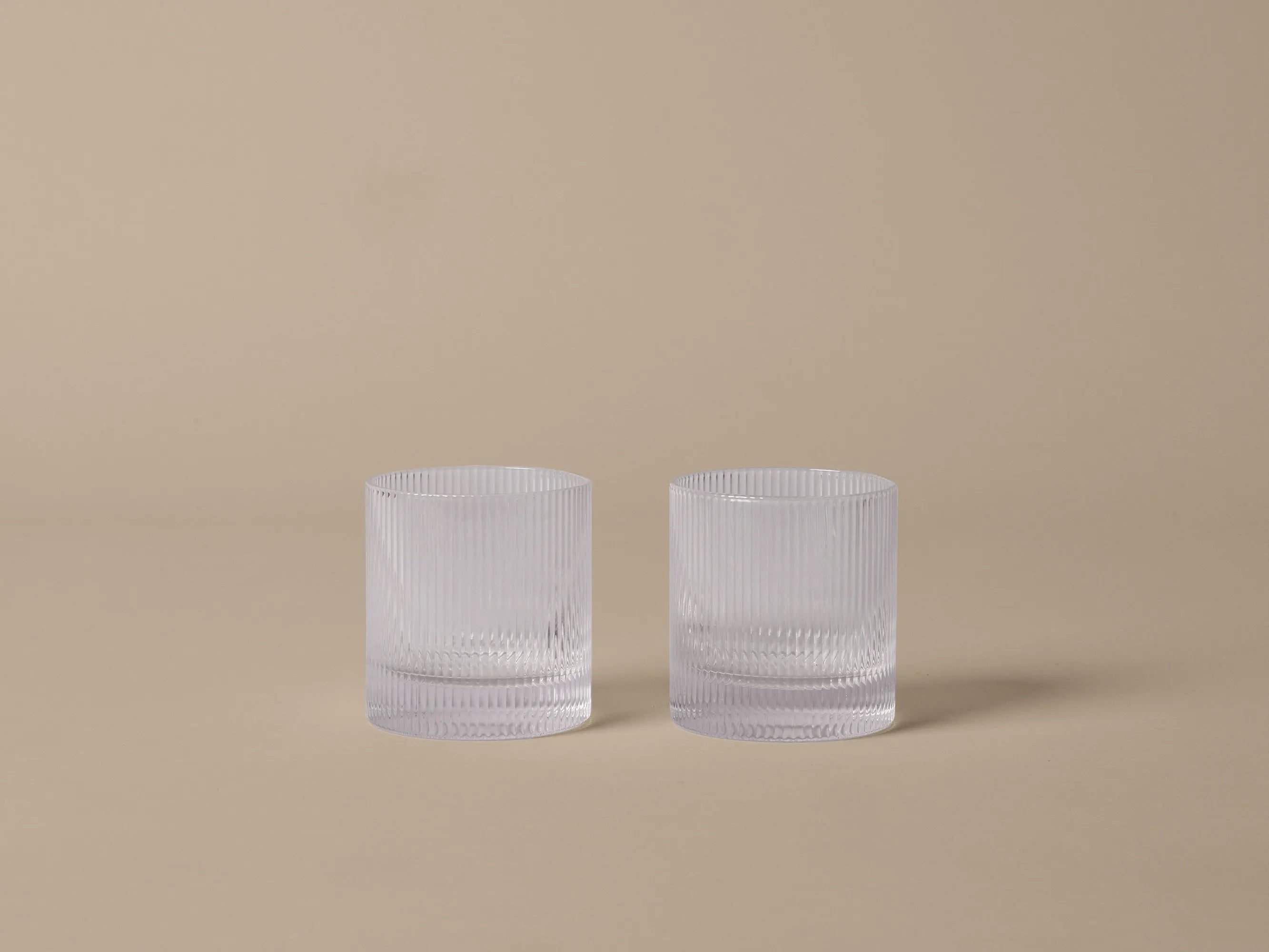 Ripple Tumbler Glasses - Clear (Set of 2)-3