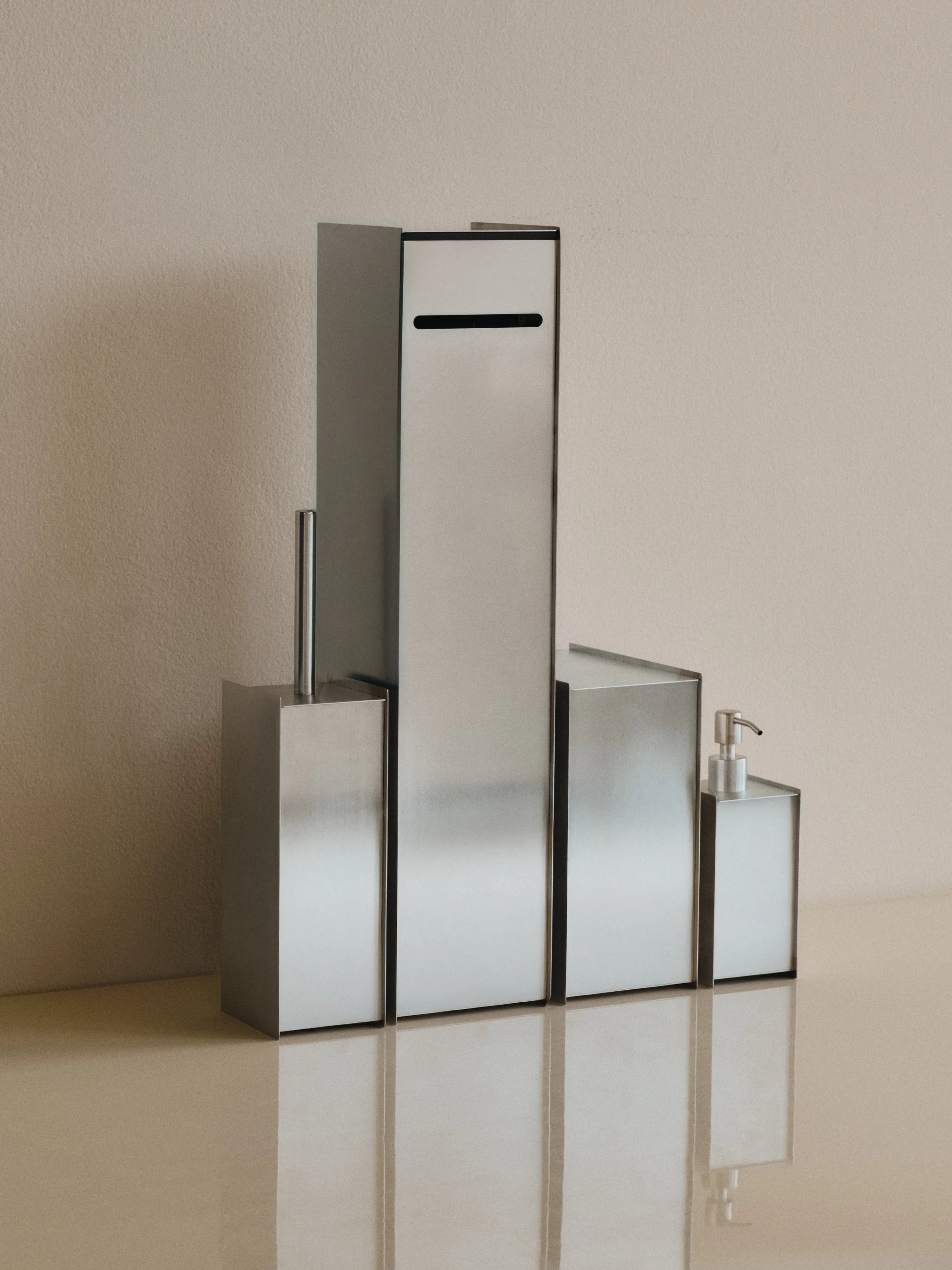 Sama Toilet Brush - Brushed Stainless Steel-2