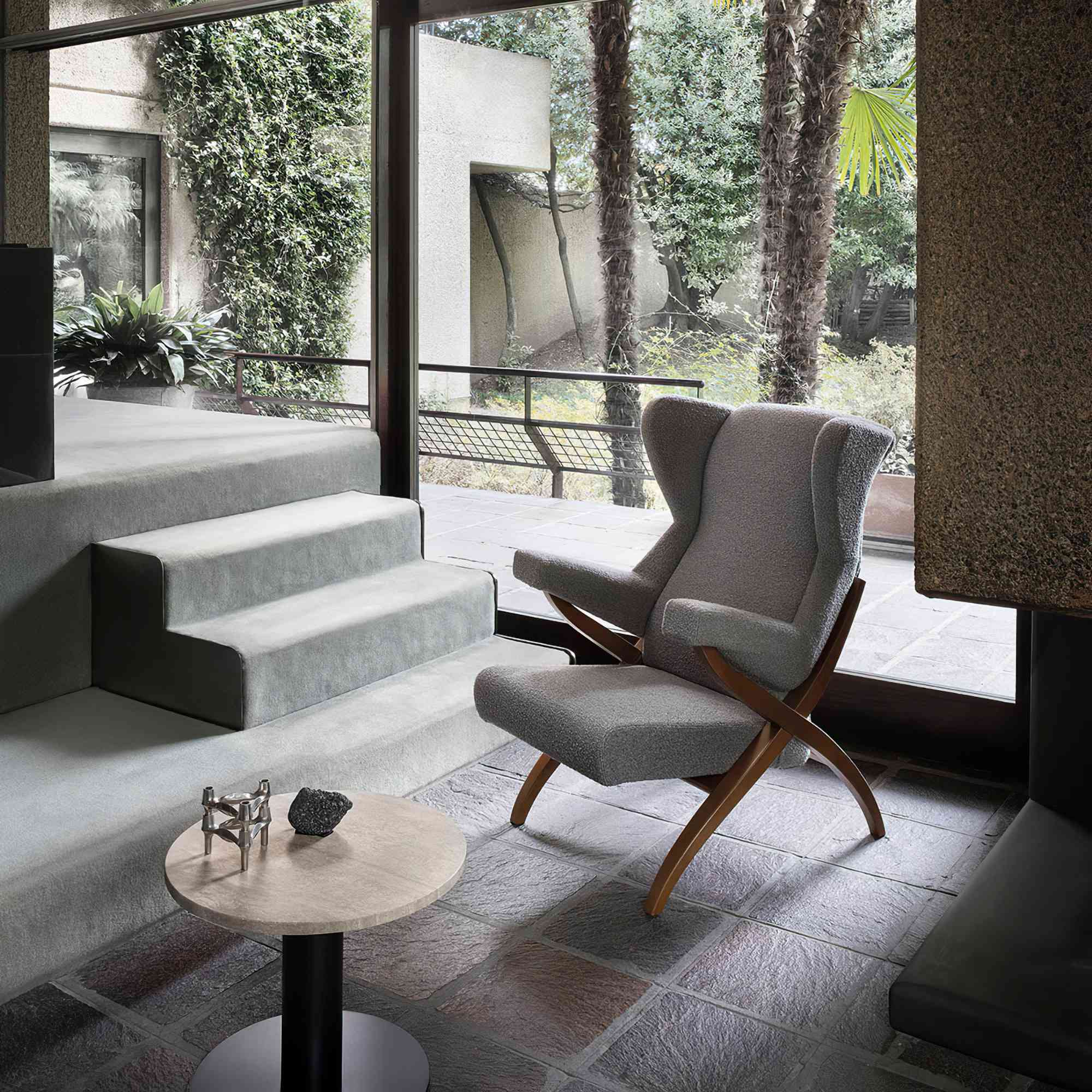 Fiorenza 10106 Armchair - Walnut/Fabric T4 (Orbaco 22)-4