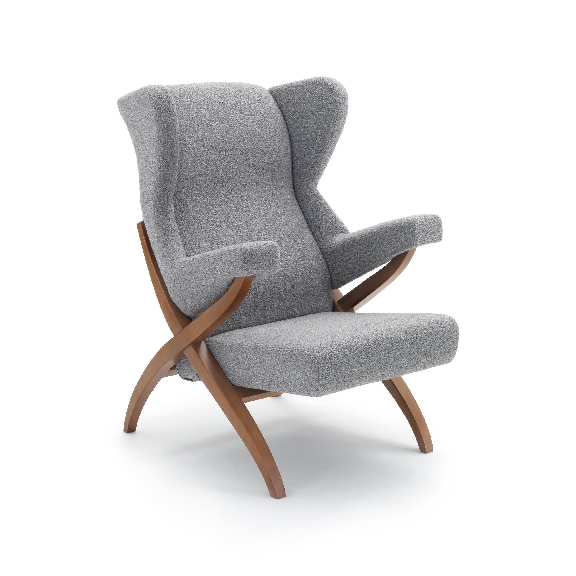 Fiorenza 10106 Armchair - Walnut/Fabric T4 (Orbaco 22)-1