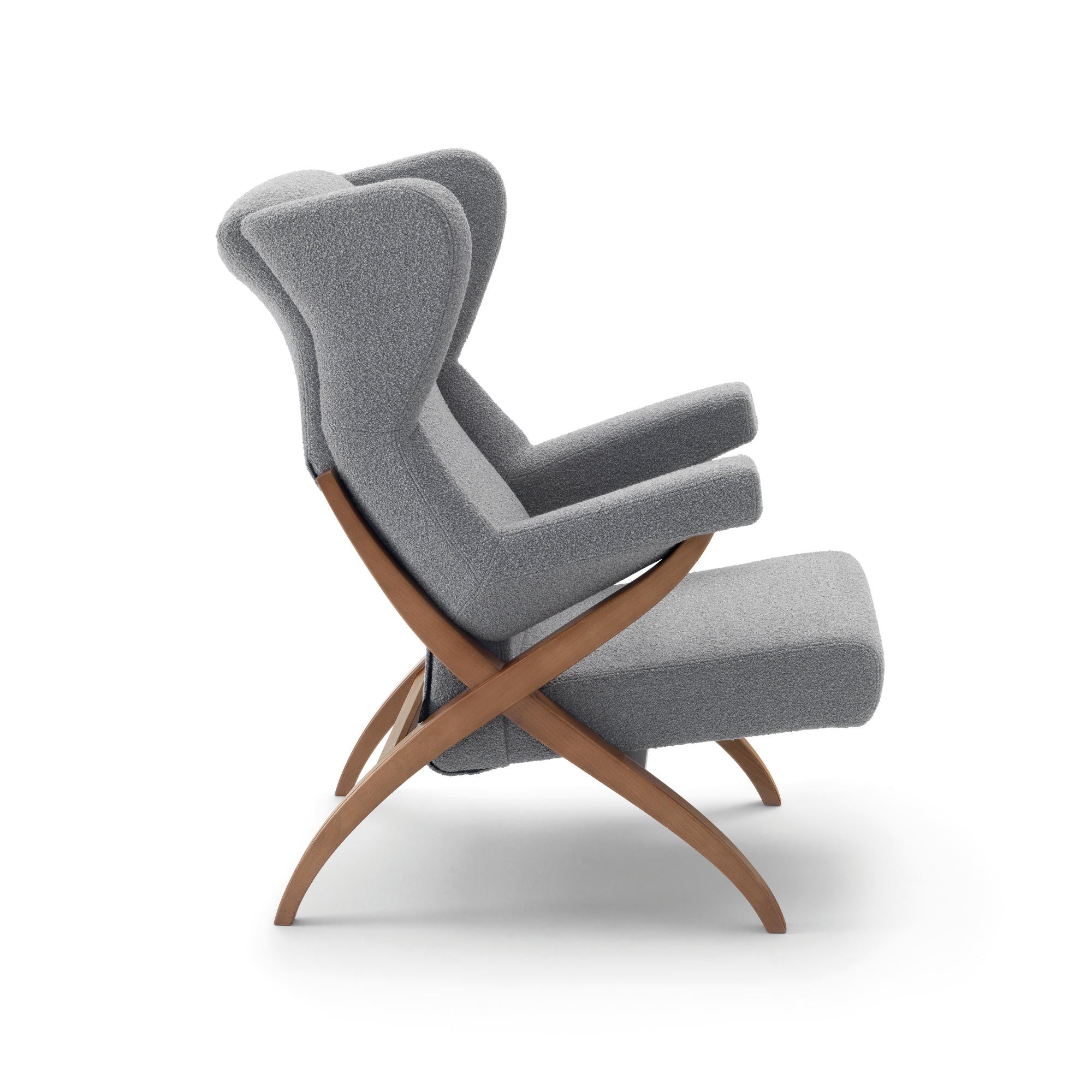 Fiorenza 10106 Armchair - Walnut/Fabric T4 (Orbaco 22)-5