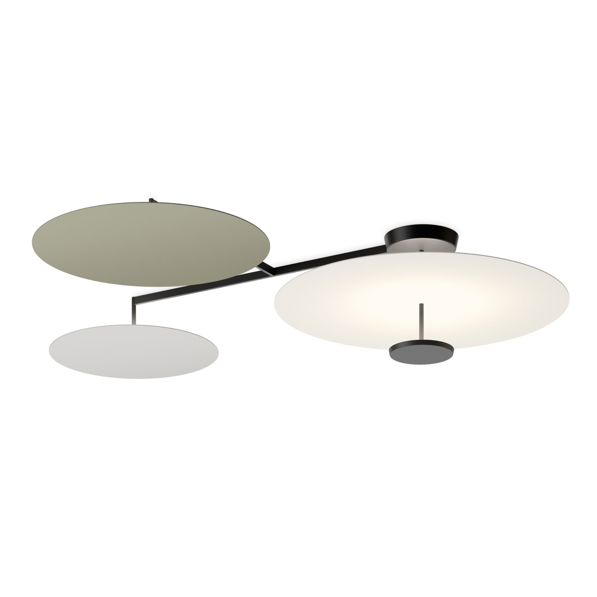 Flat 5922 Ceiling lamp - White/Green L1/Off White-1