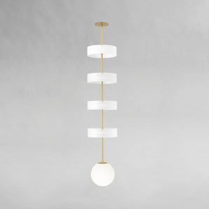 Circle and Globe P01 Pendant Lamp - Brass