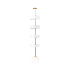 Circle and Globe P01 Pendant Lamp - Brass