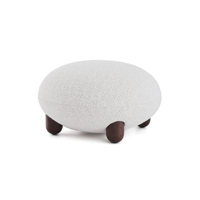 Flock Ottoman - Brown Stained Ash/Fabric A (Baloo Boucle 2073)