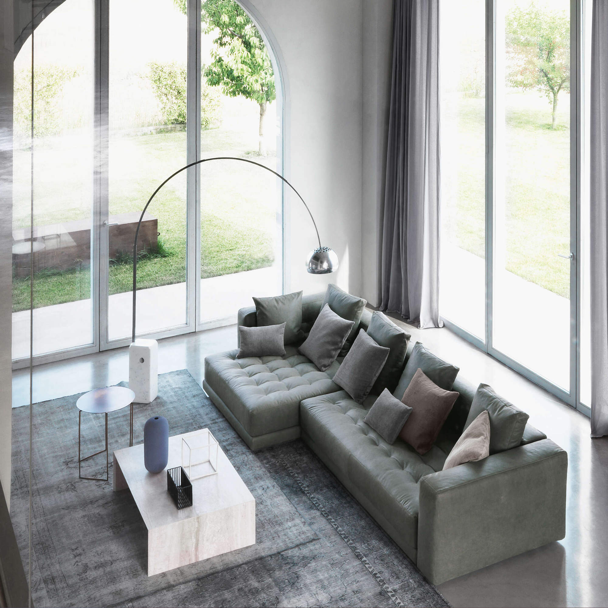 Arco LED Floor Lamp - Steel-5