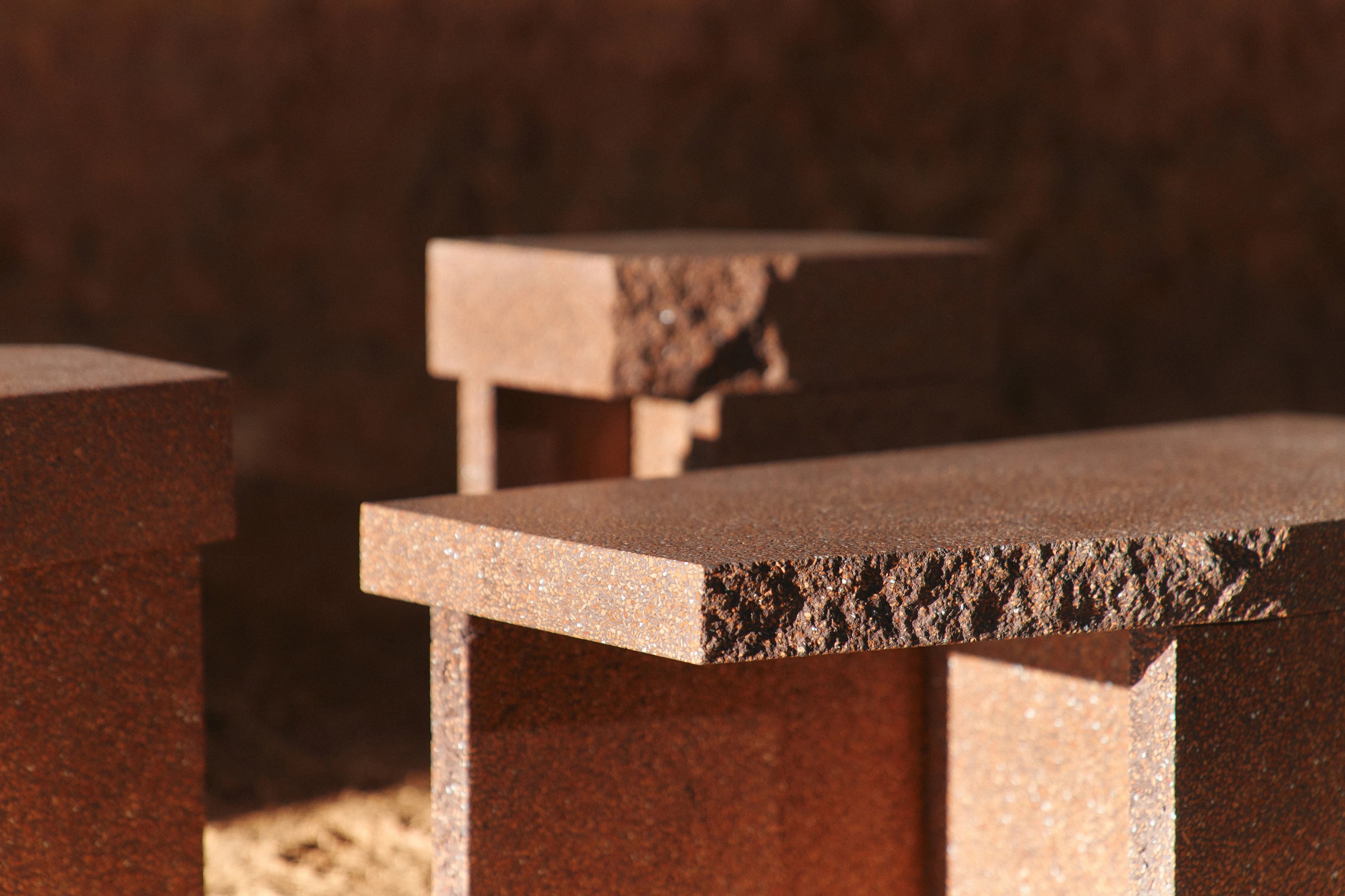 Kern 80 Coffee Table - Brown Terracotta-4