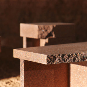 Kern 80 Coffee Table - Brown Terracotta