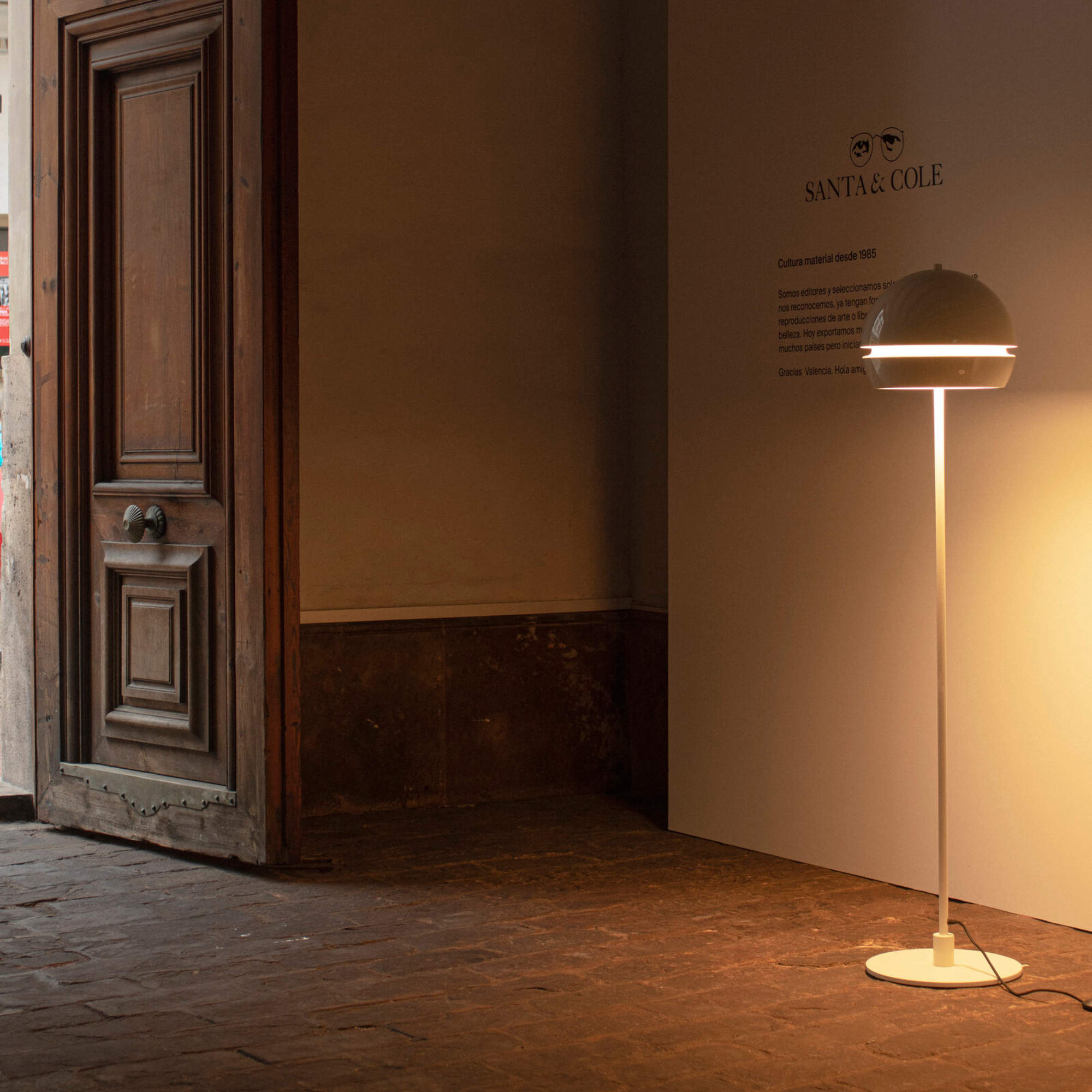 Fontana Alta Floor Lamp - Glossy White Grey-2