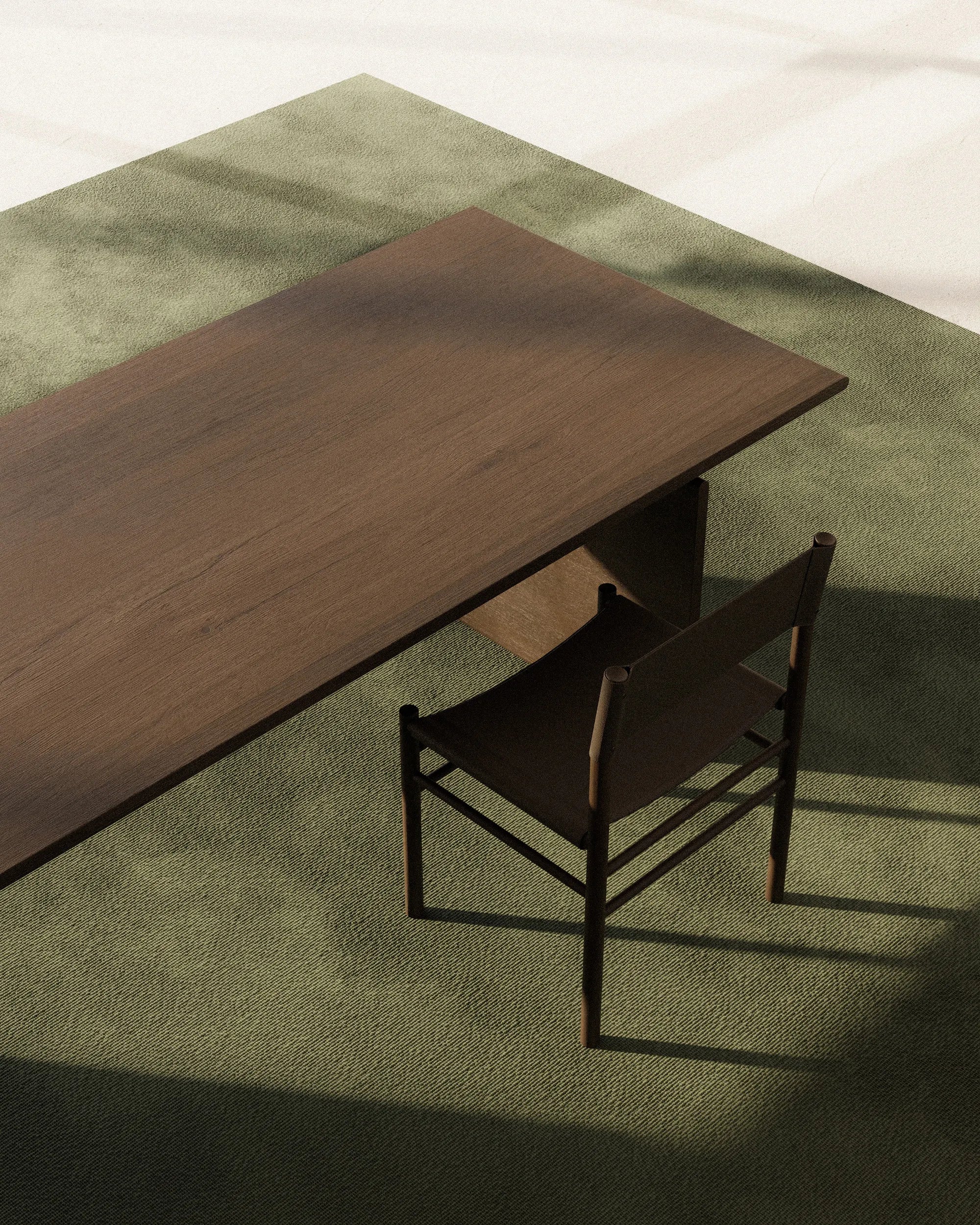 Ferra Dining Chair - Dark Stained Oak/Leather (Sevilla Kelato Dark Brown)-4