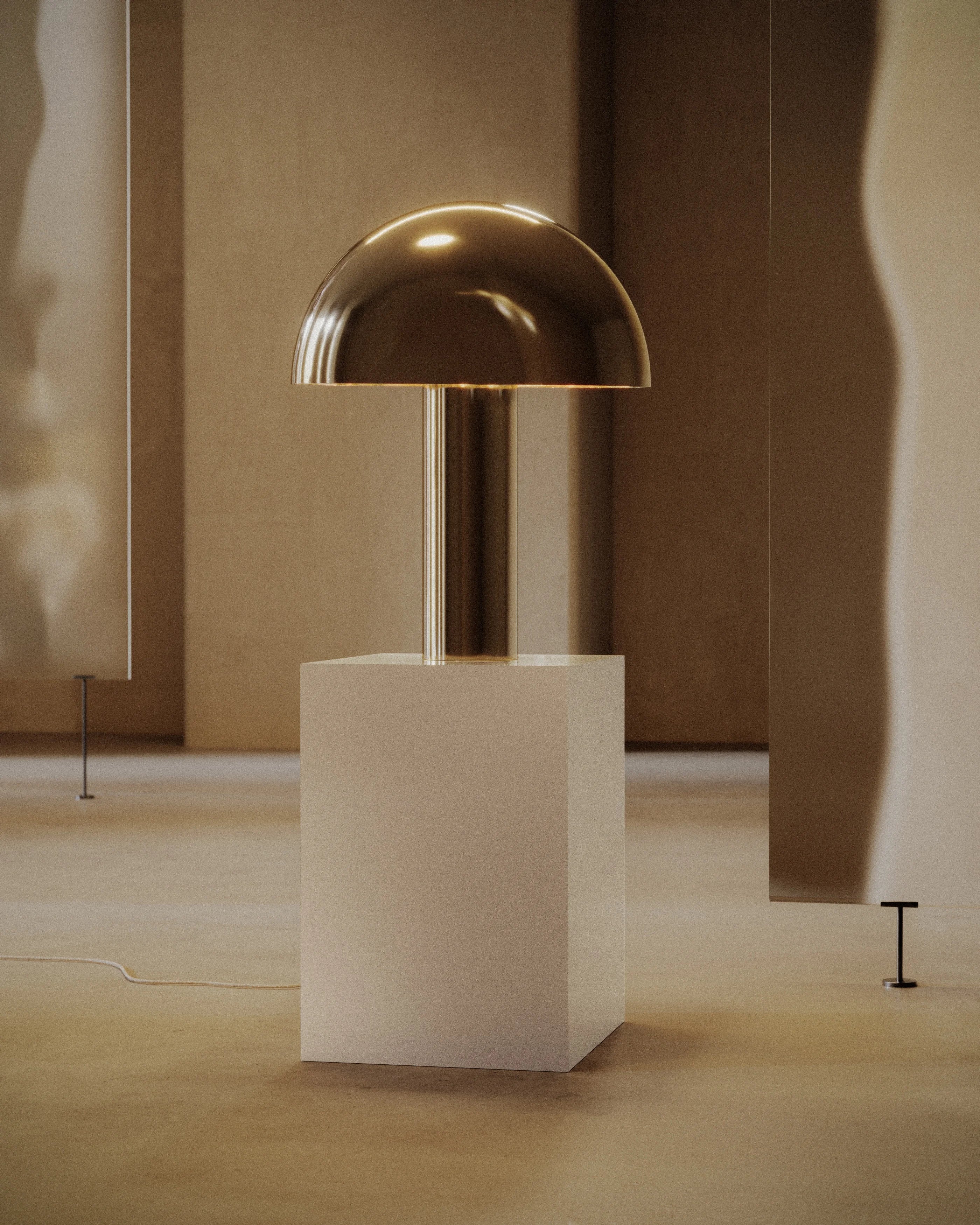 Aglow Table Lamp - Polished Nickel