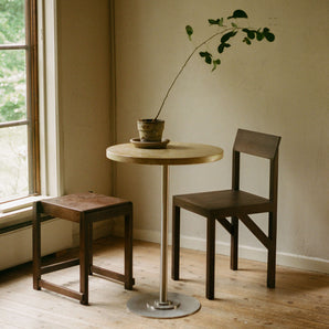 Table 57 55 Dining Table - Stainless Steel/Yellow Limestone