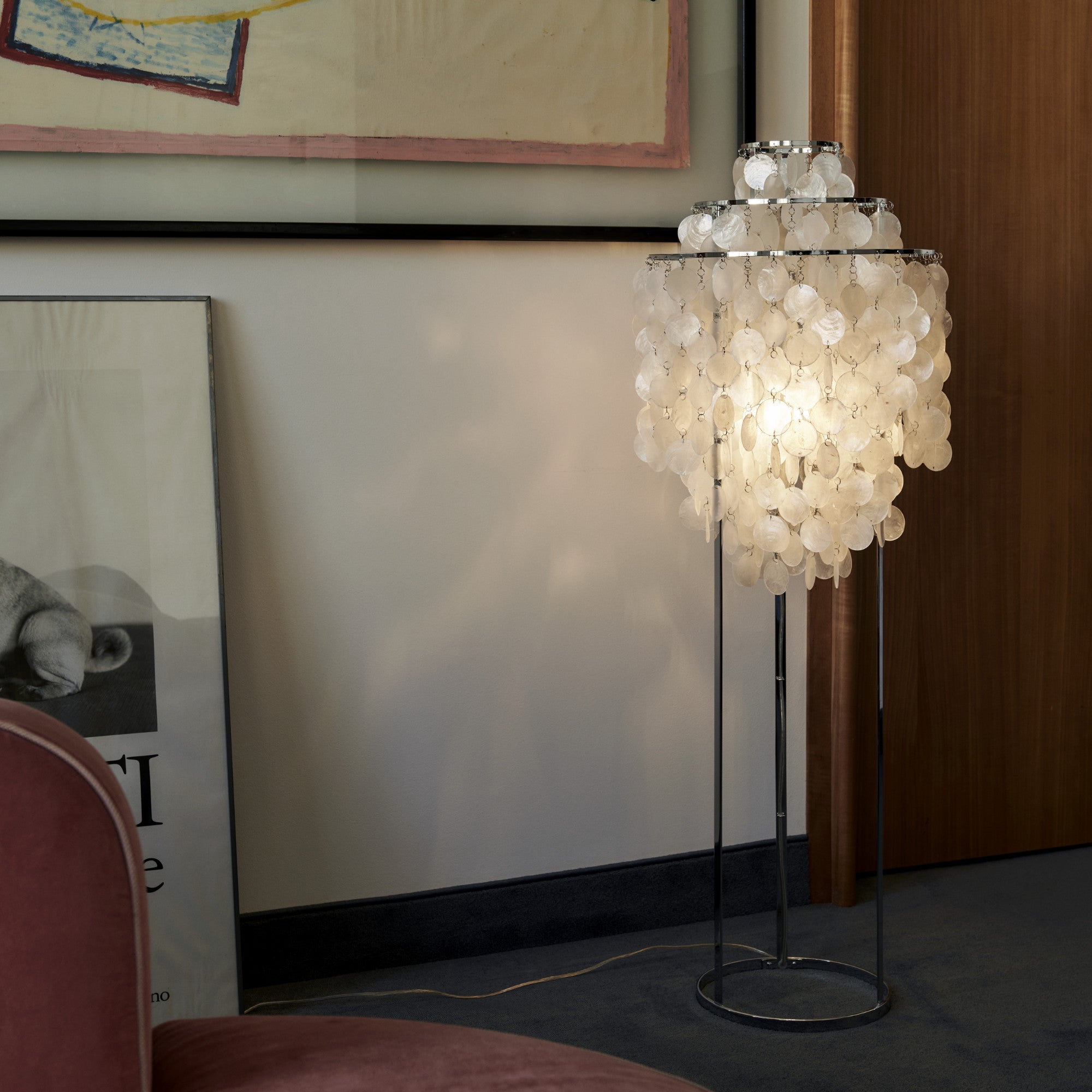Fun 1STM 40 Floor Lamp - Brass/Seashell-4
