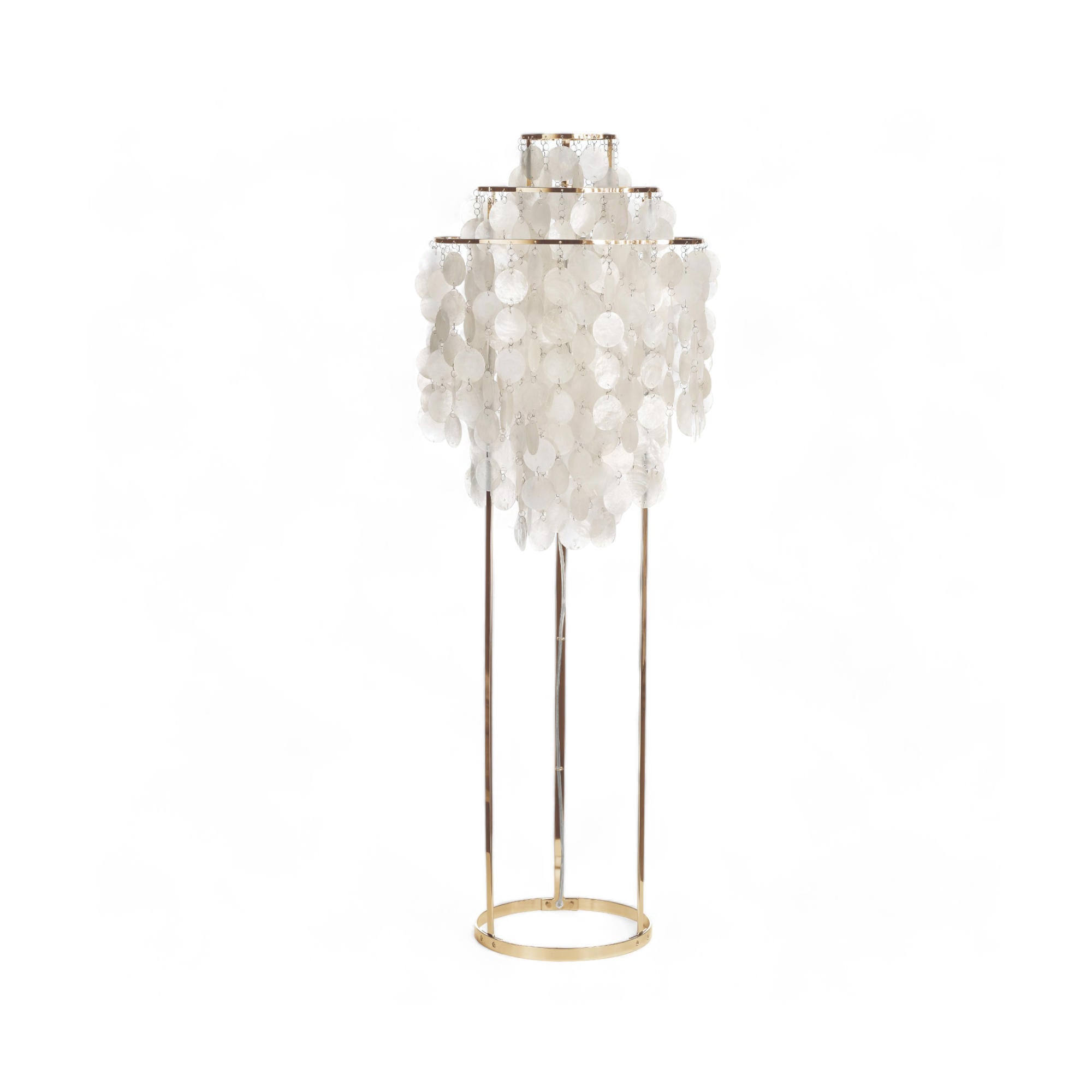 Fun 1STM 40 Floor Lamp - Brass/Seashell
