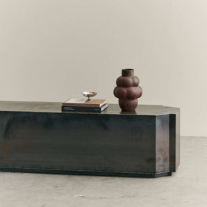 Funki Rectangle Lounge Coffee Table - Raw Iron